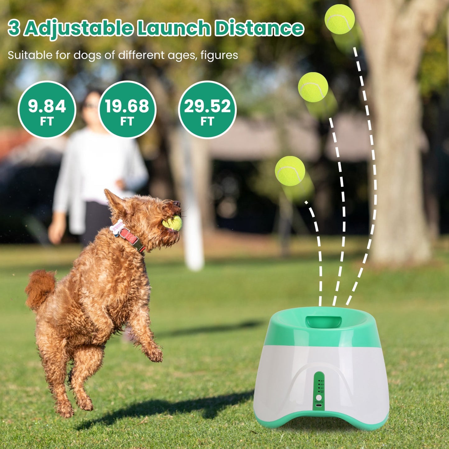 AutoFetch Pro — Automatic Dog Ball Launcher (Indoor & Outdoor, 3 Distances)